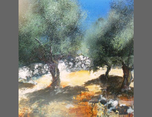 OliveGroveStudy2mixedmedia110x110cm