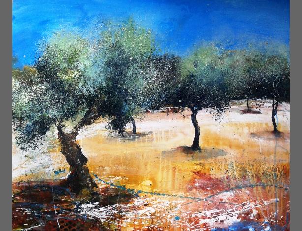 OliveGroveStudymixedmedia100x70cm